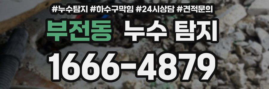 부전동 누수 탐지