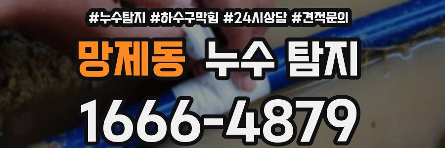 망제동 누수 탐지