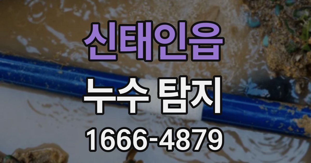 신태인읍 누수 탐지
