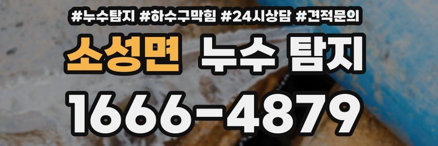 소성면 누수 탐지