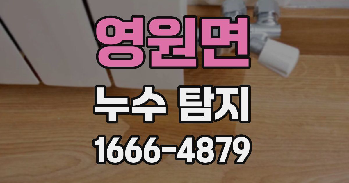 영원면 누수 탐지