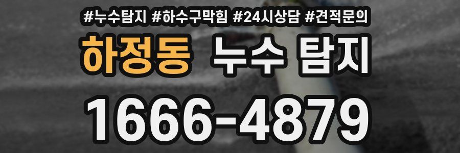 하정동 누수 탐지
