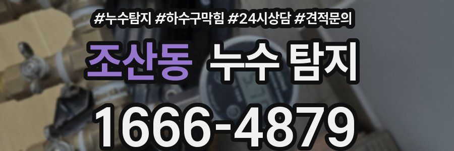조산동 누수 탐지