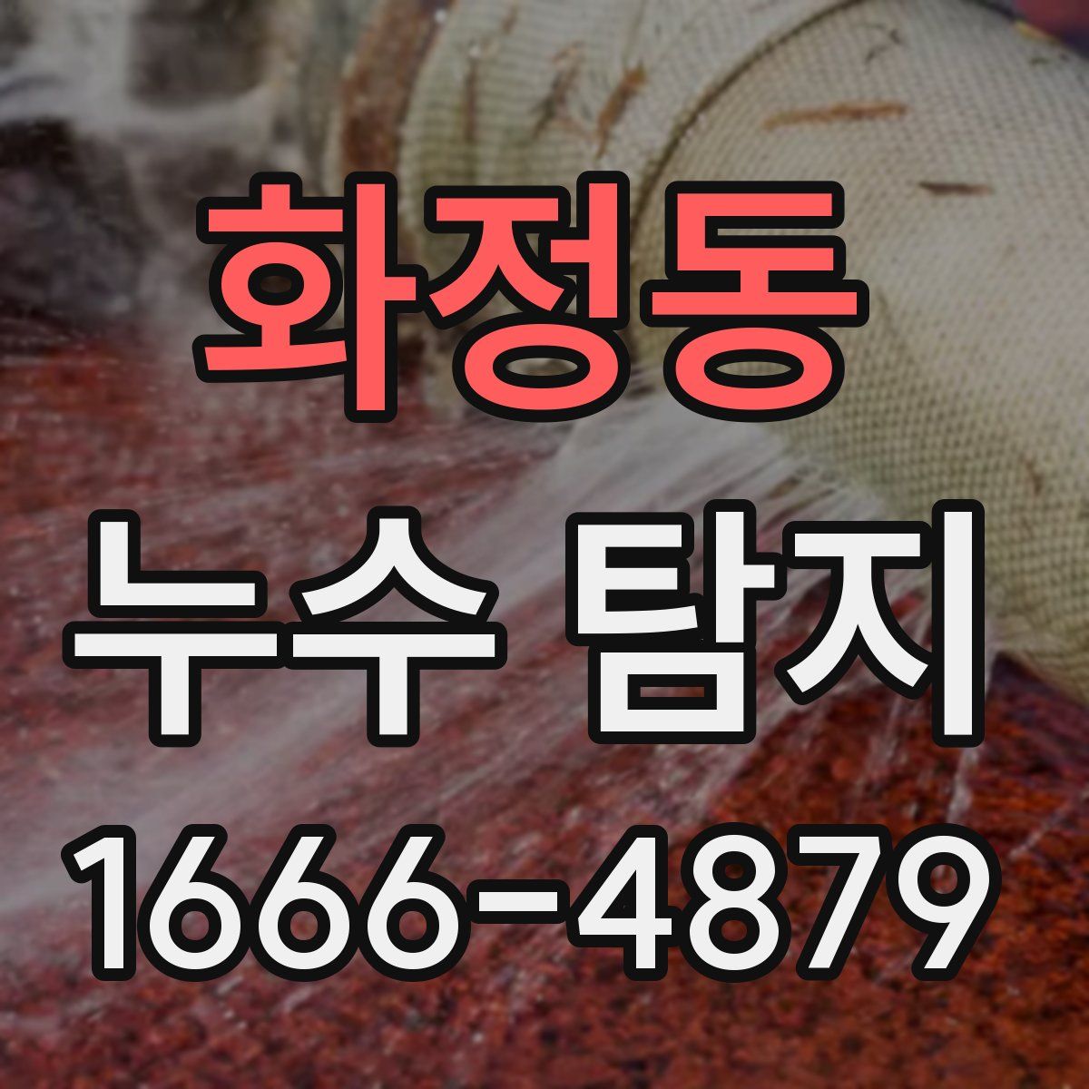 화정동 누수 탐지