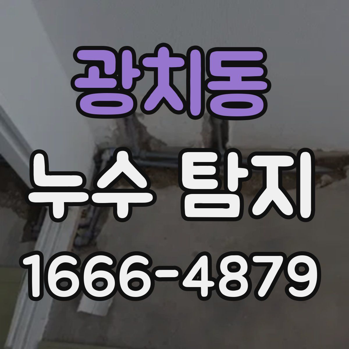 광치동 누수 탐지