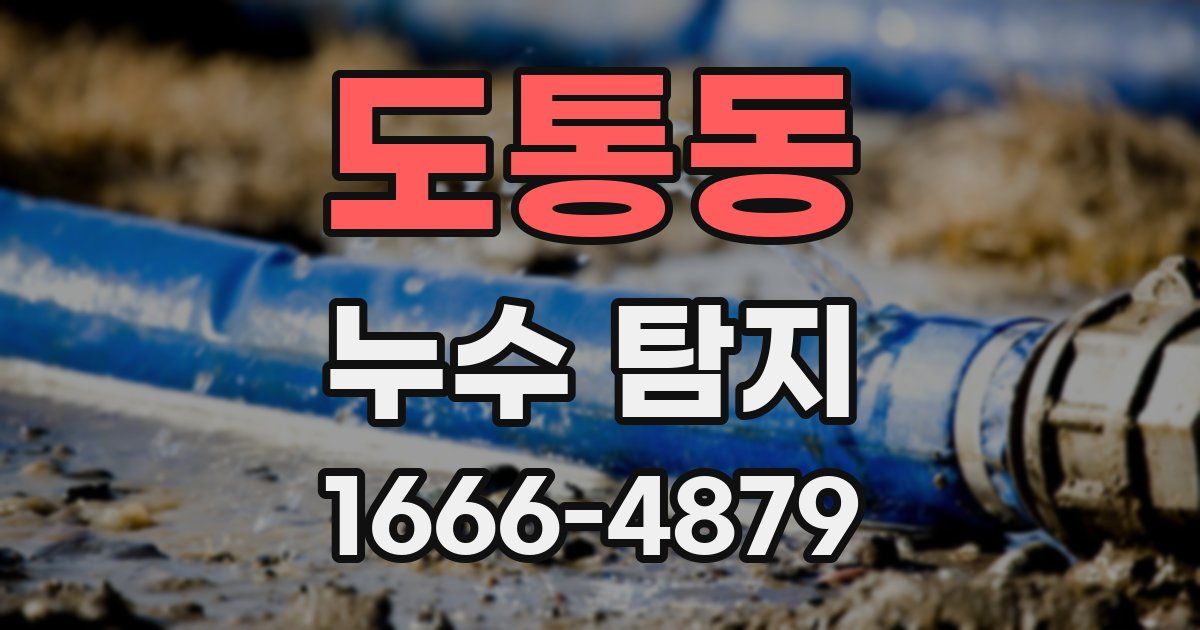 도통동 누수 탐지