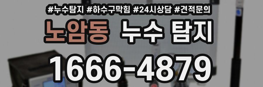 노암동 누수 탐지