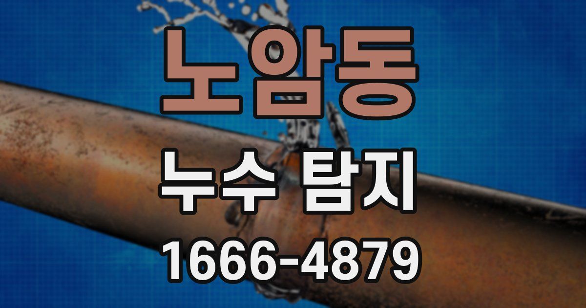 노암동 누수 탐지