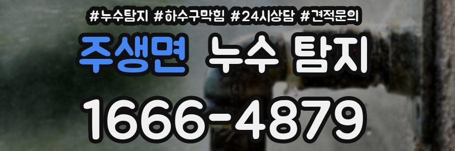 주생면 누수 탐지