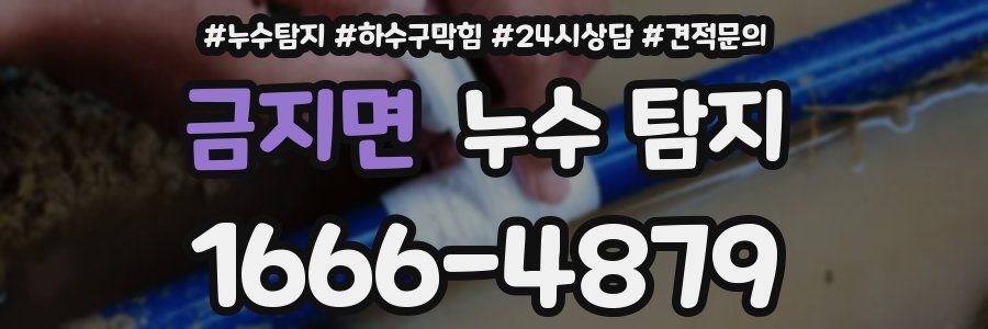 금지면 누수 탐지