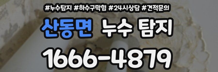 산동면 누수 탐지