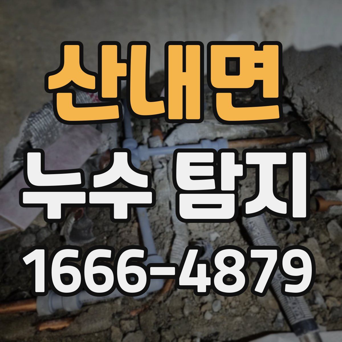 산내면 누수 탐지