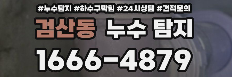 검산동 누수 탐지