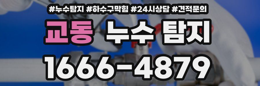 교동 누수 탐지