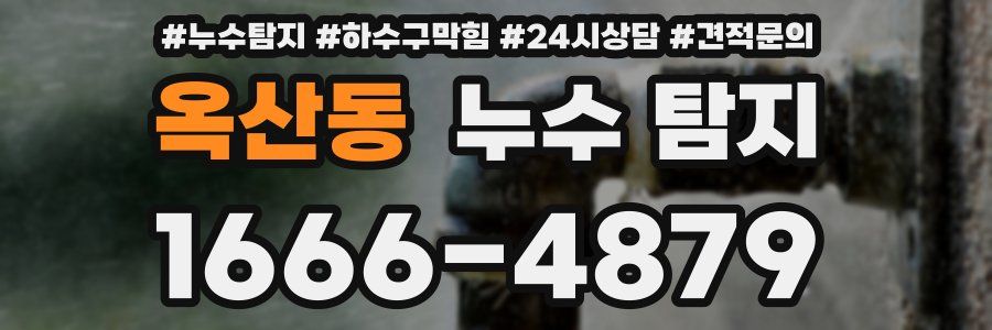 옥산동 누수 탐지