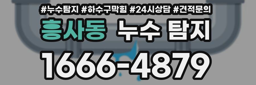 흥사동 누수 탐지