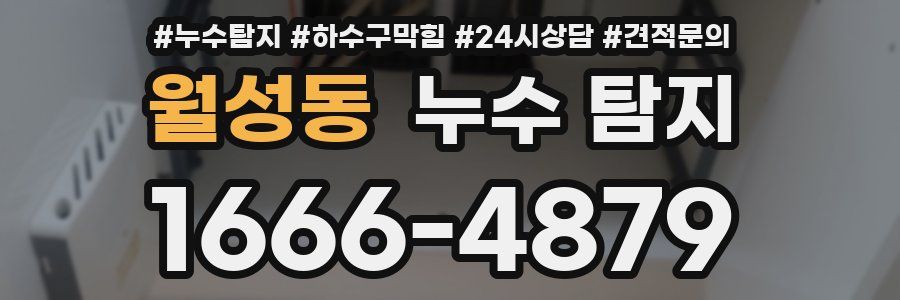 월성동 누수 탐지