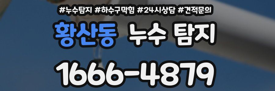 황산동 누수 탐지