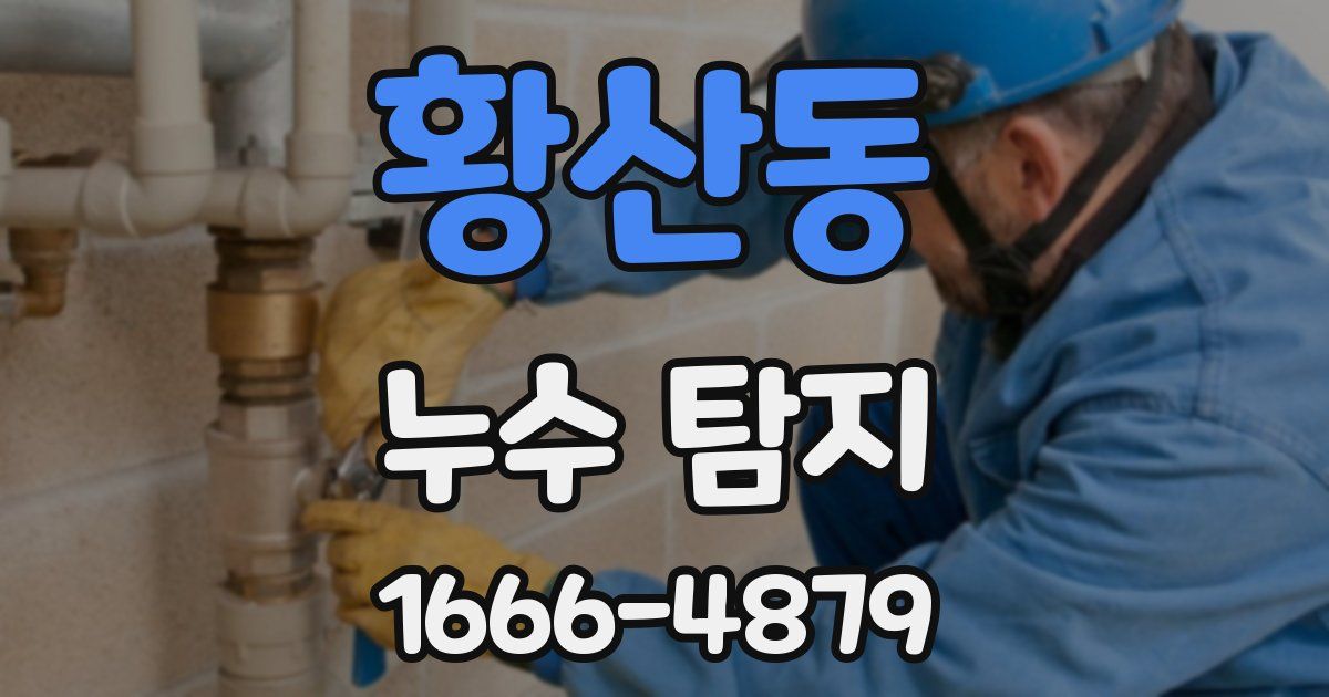 황산동 누수 탐지