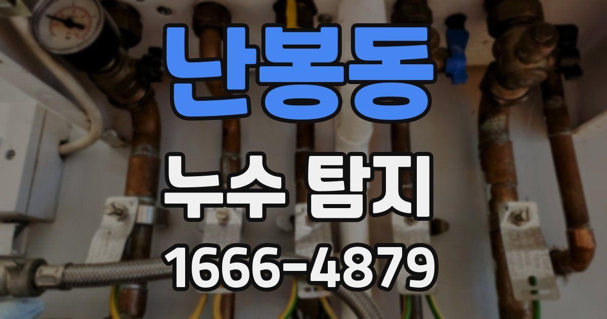 난봉동 누수 탐지