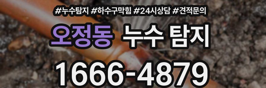 오정동 누수 탐지