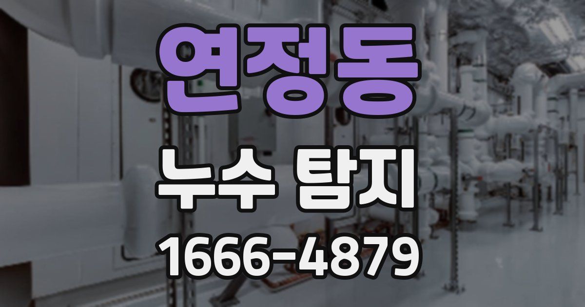 연정동 누수 탐지