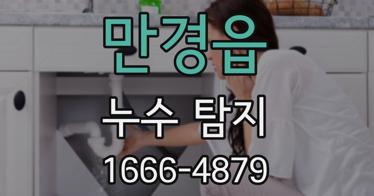만경읍 누수 탐지