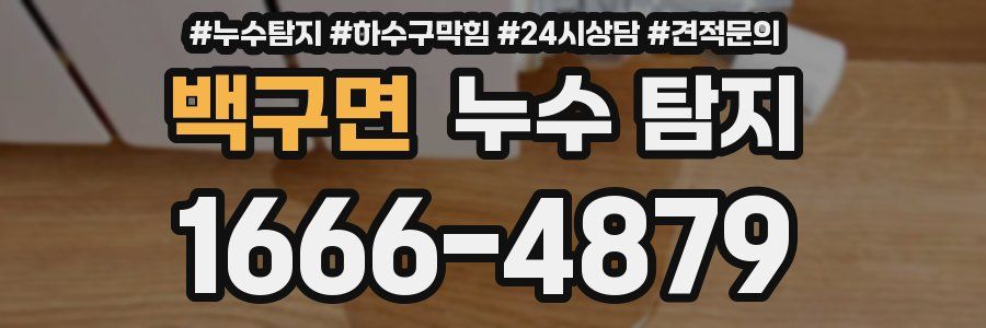 백구면 누수 탐지