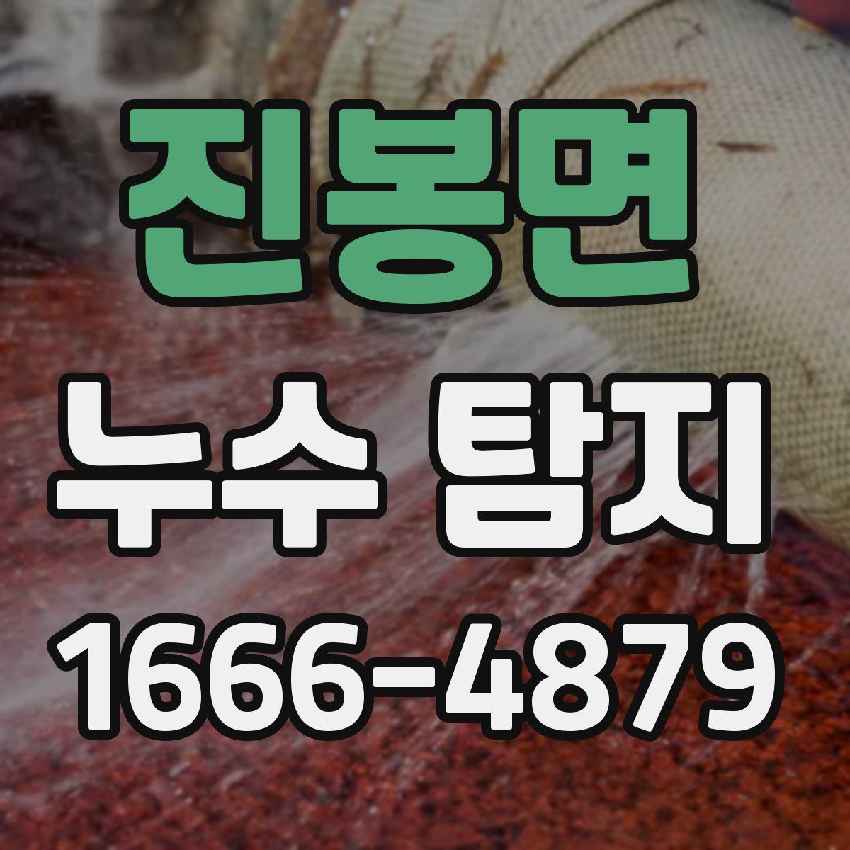 진봉면 누수 탐지