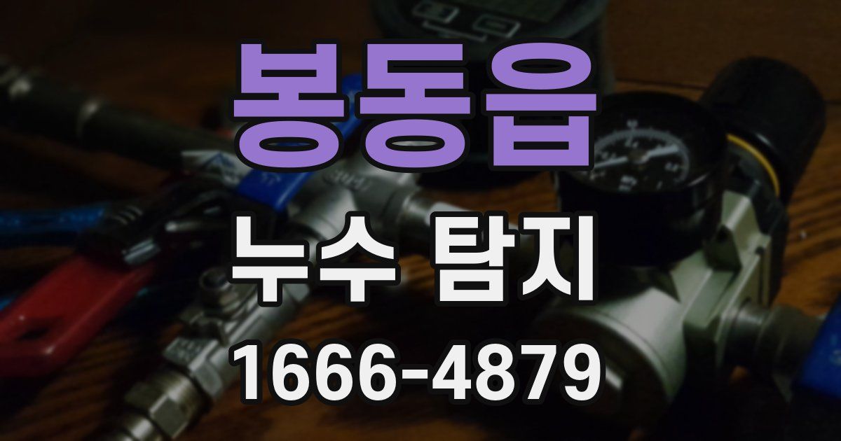봉동읍 누수 탐지