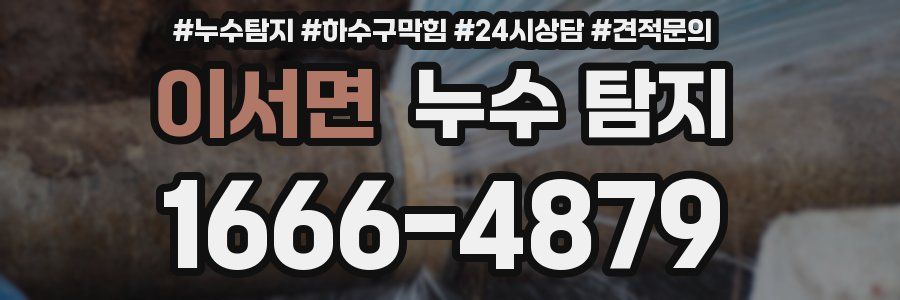 이서면 누수 탐지