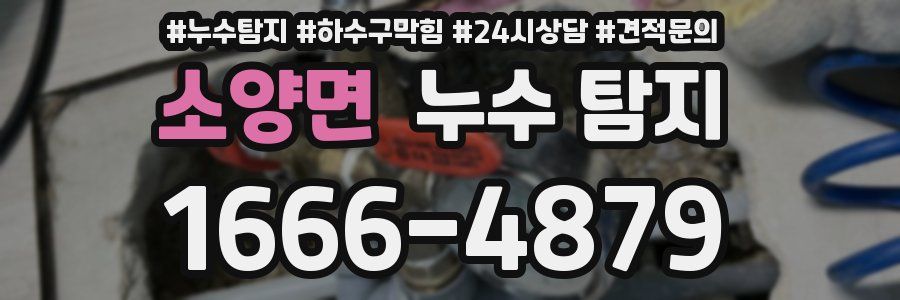 소양면 누수 탐지