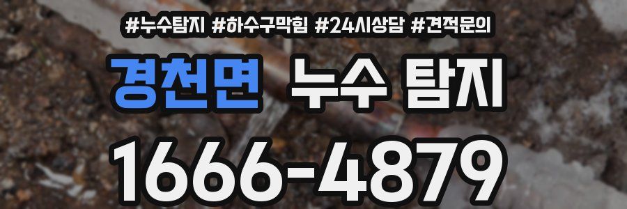 경천면 누수 탐지