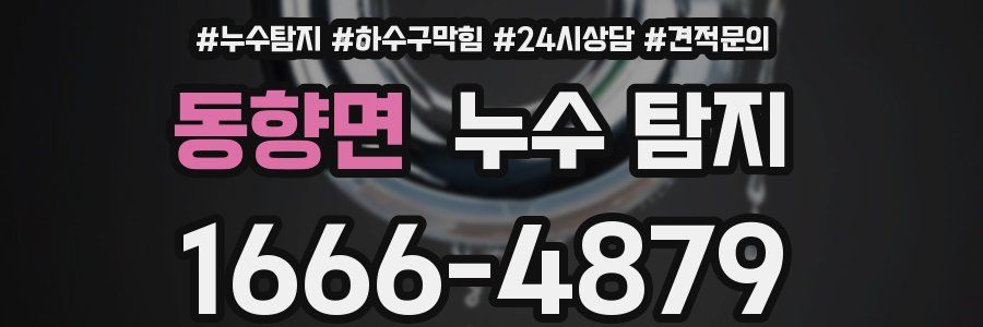 동향면 누수 탐지