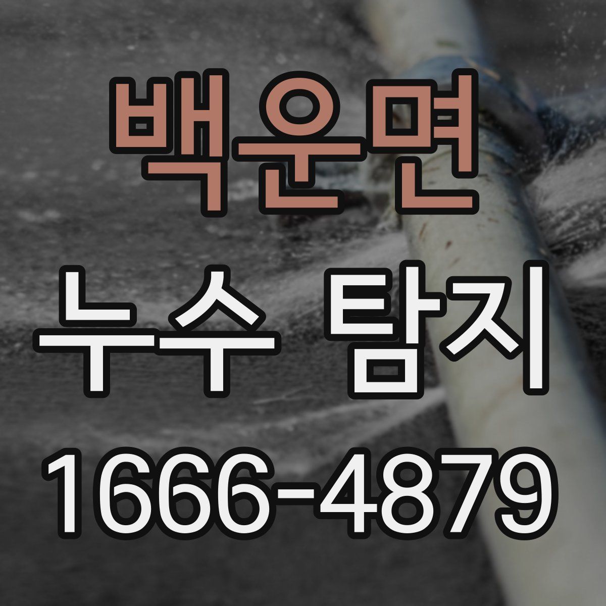 백운면 누수 탐지