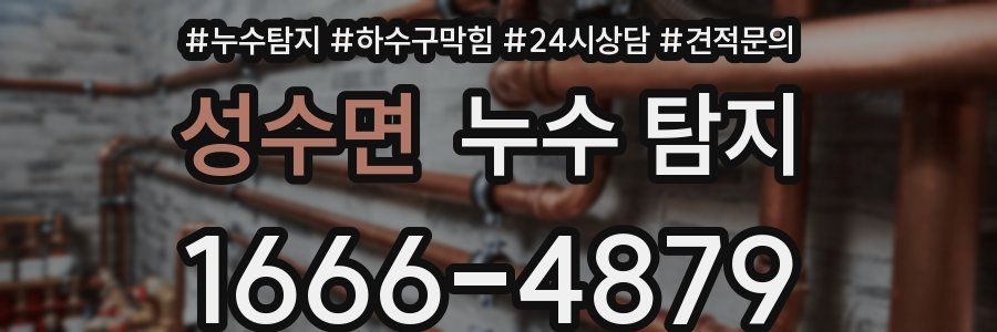 성수면 누수 탐지