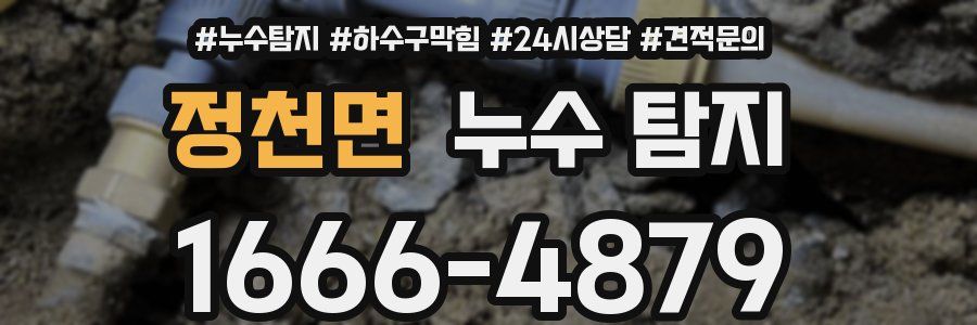 정천면 누수 탐지