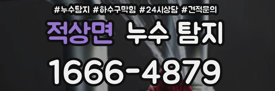 적상면 누수 탐지