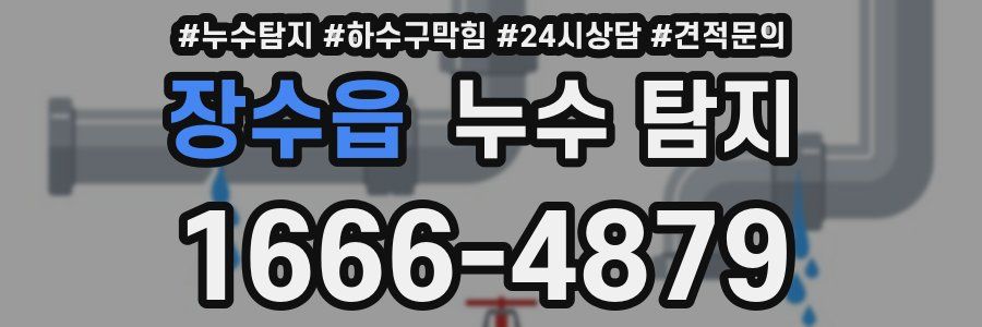 장수읍 누수 탐지