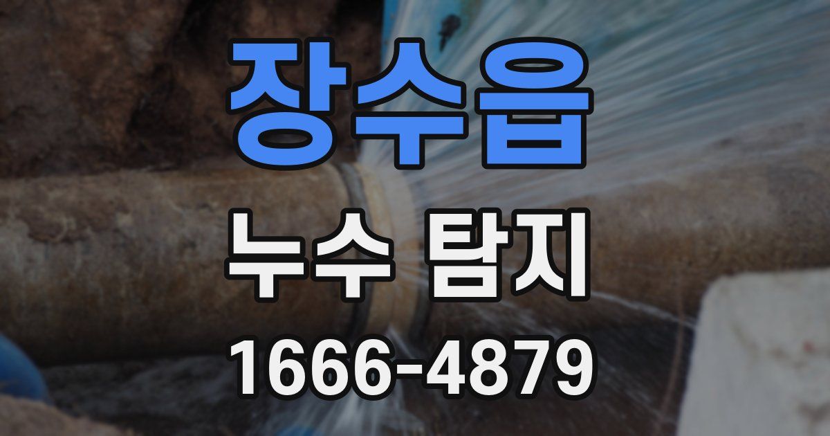 장수읍 누수 탐지