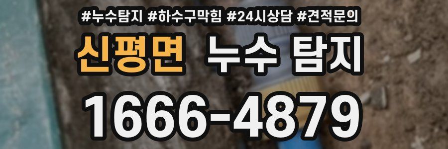 신평면 누수 탐지