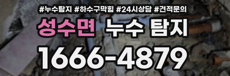 성수면 누수 탐지