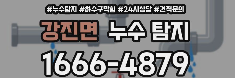 강진면 누수 탐지
