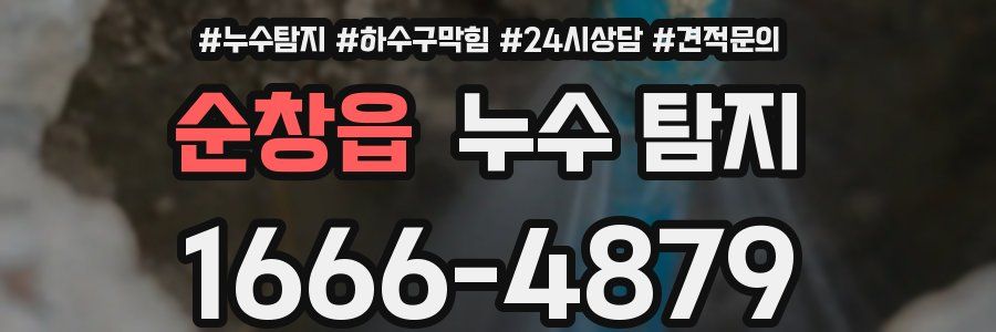 순창읍 누수 탐지