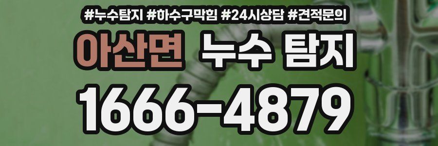 아산면 누수 탐지
