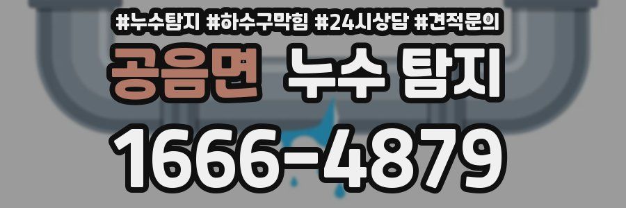 공음면 누수 탐지