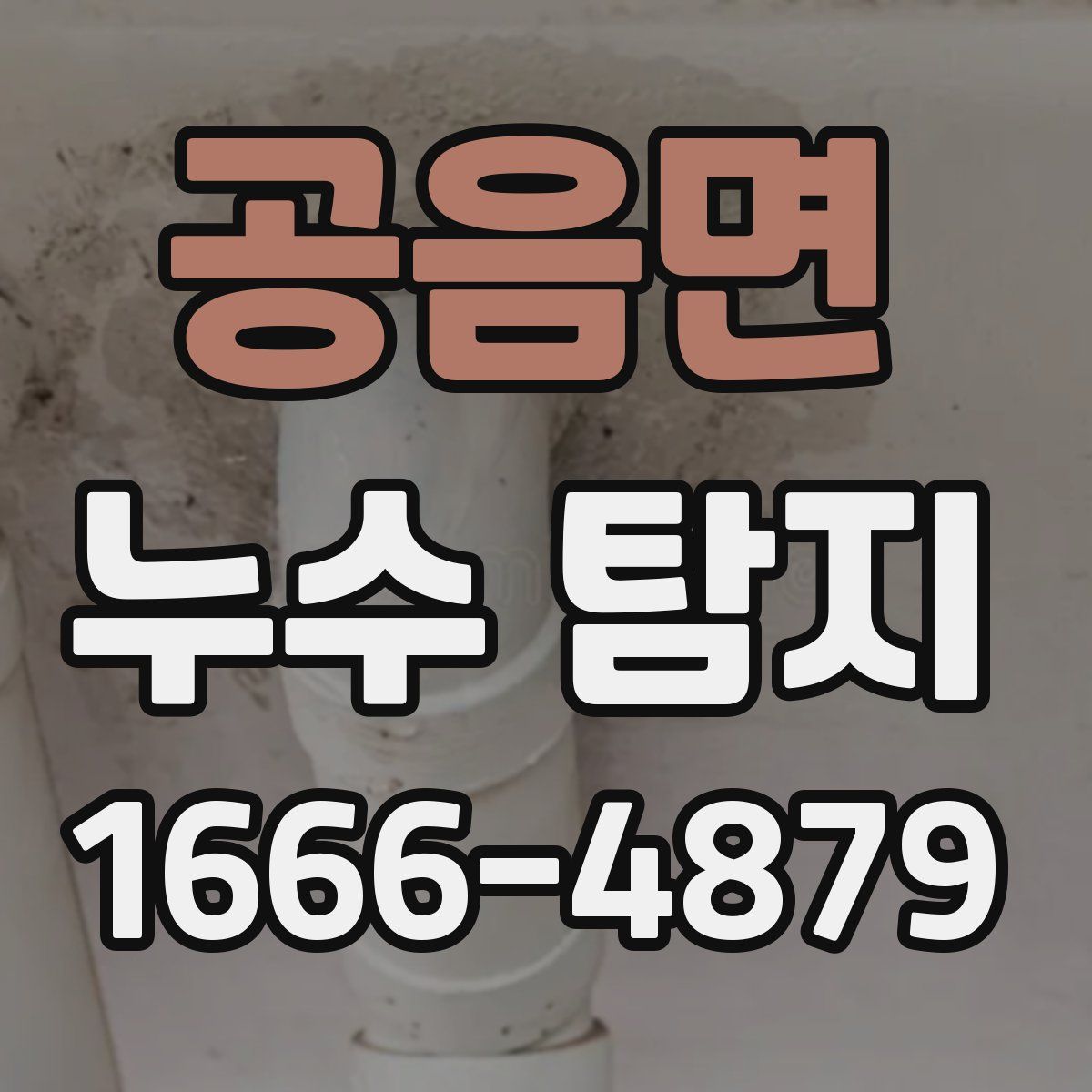 공음면 누수 탐지