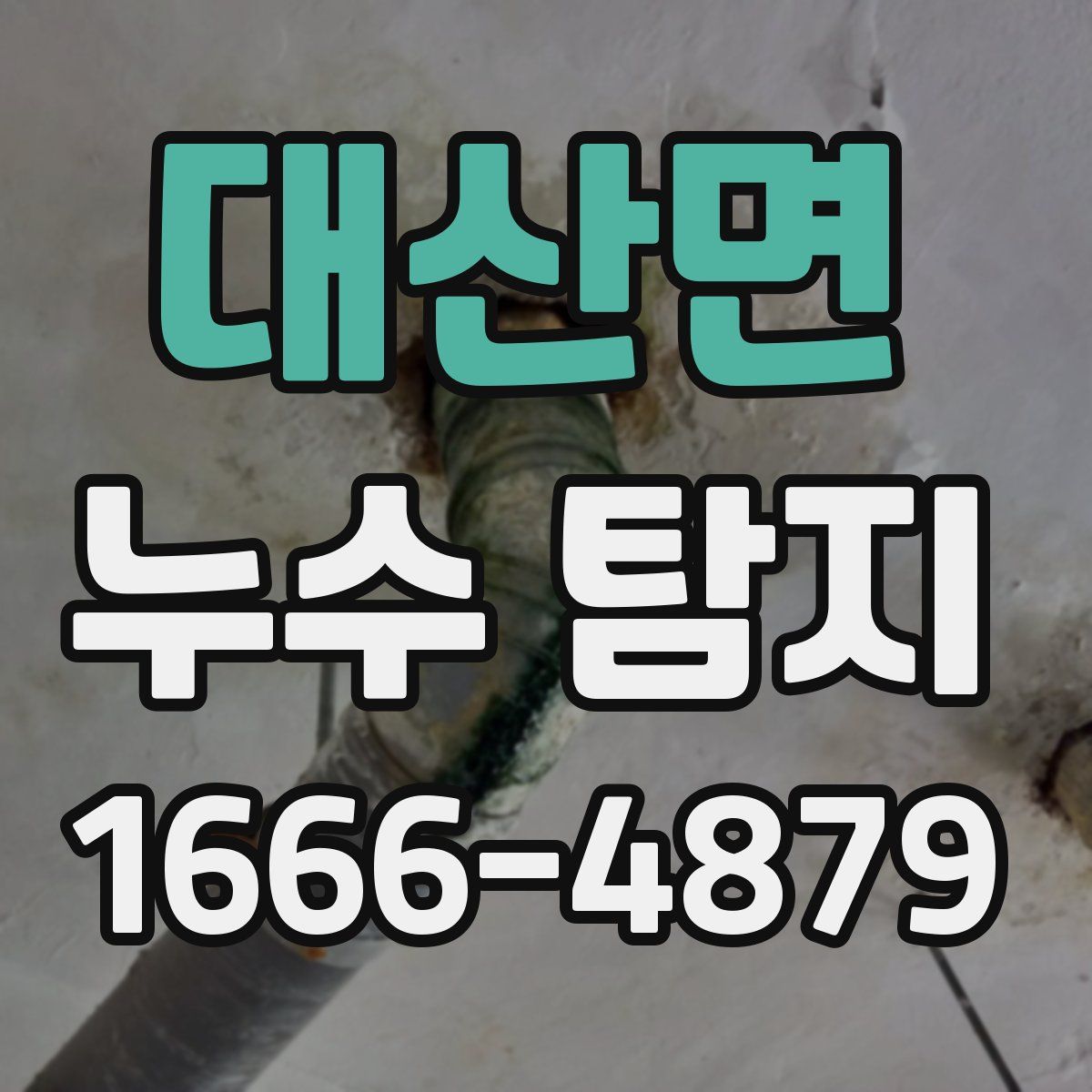 대산면 누수 탐지