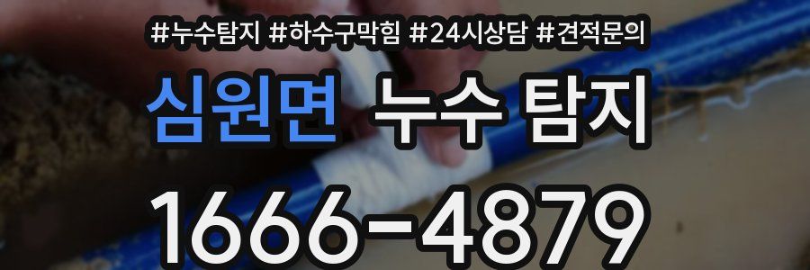 심원면 누수 탐지