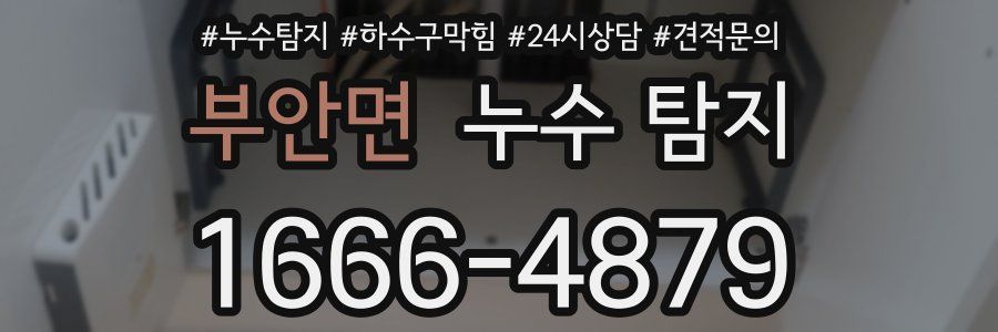 부안면 누수 탐지